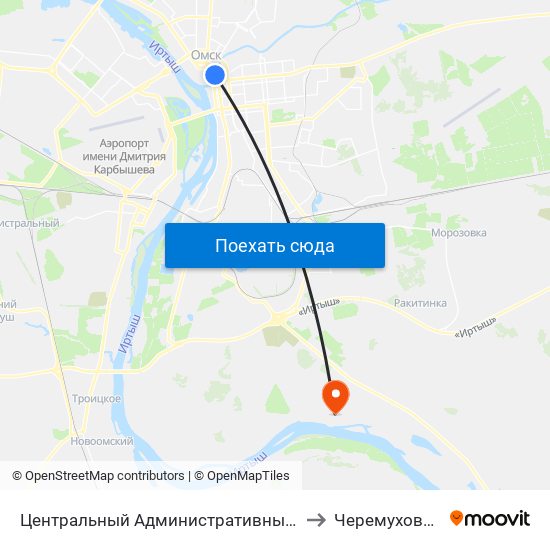 Центральный Административный Округ to Черемуховское map