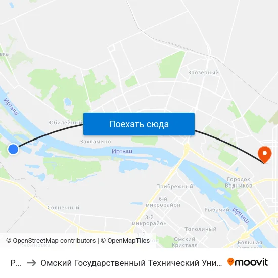 Рэб to Омский Государственный Технический Университет map
