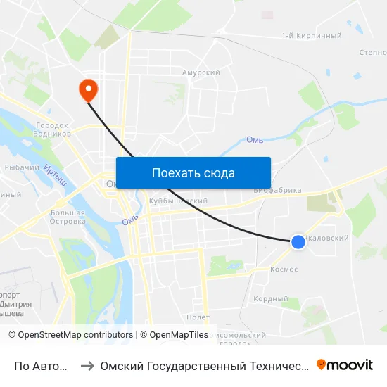 По Автоматика to Омский Государственный Технический Университет map