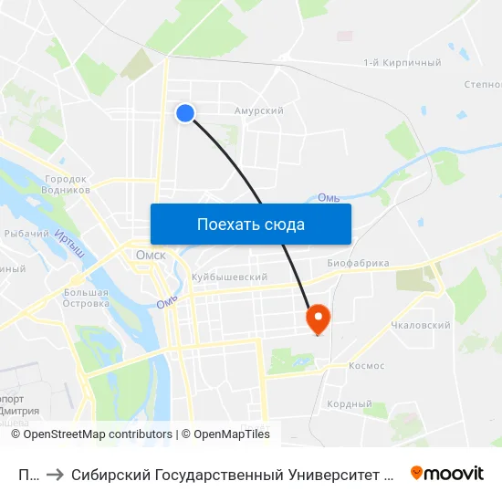 Птск to Сибирский Государственный Университет Физической Культуры И Спорта map