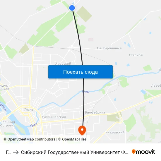 Гаи to Сибирский Государственный Университет Физической Культуры И Спорта map