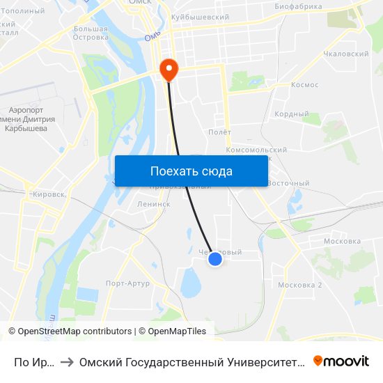 По Иртыш to Омский Государственный Университет Путей Сообщения map
