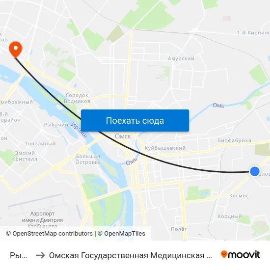 Рынок to Омская Государственная Медицинская Академия map