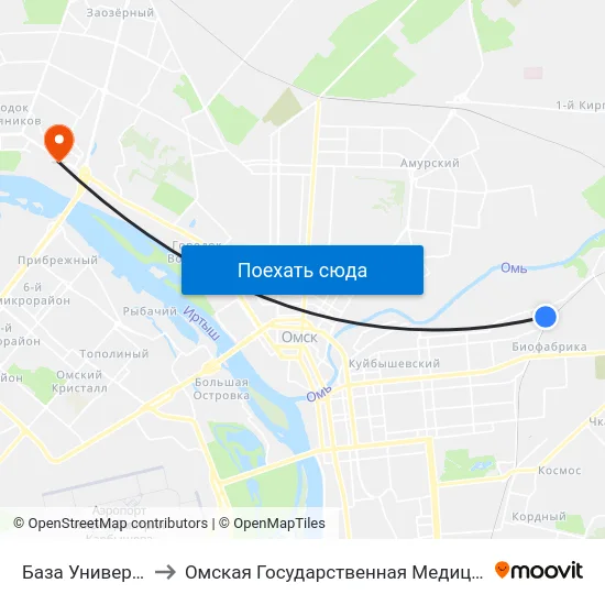 База Универсальная to Омская Государственная Медицинская Академия map