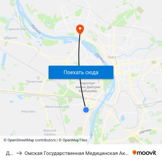Док to Омская Государственная Медицинская Академия map