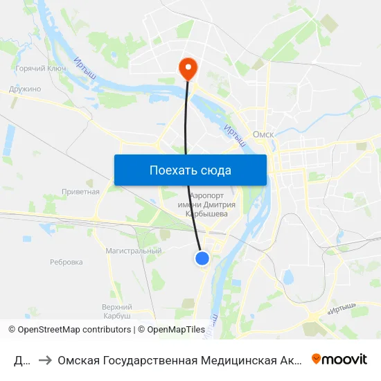 Док to Омская Государственная Медицинская Академия map