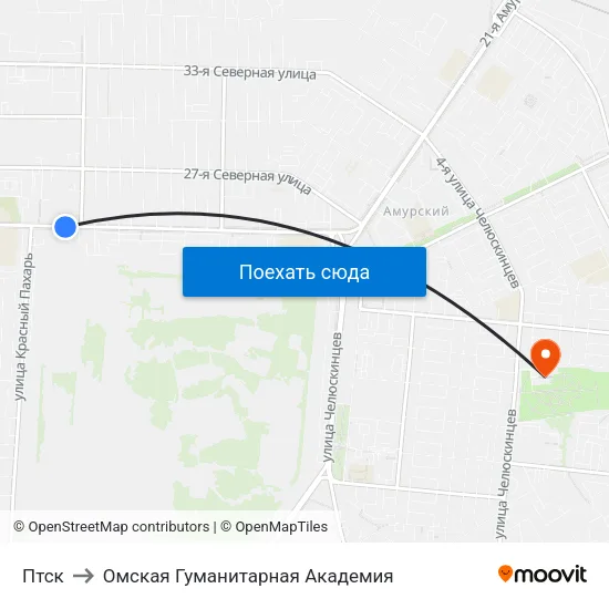Птск to Омская Гуманитарная Академия map