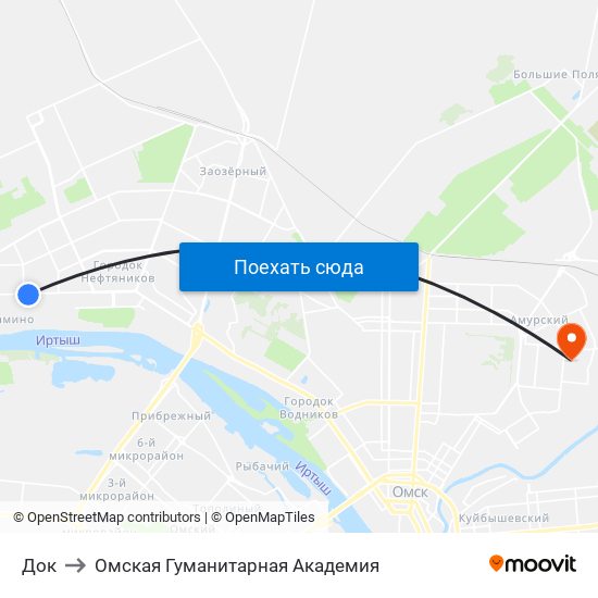 Док to Омская Гуманитарная Академия map