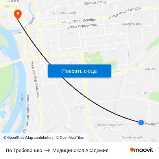 По Требованию to Медицинская Академия map