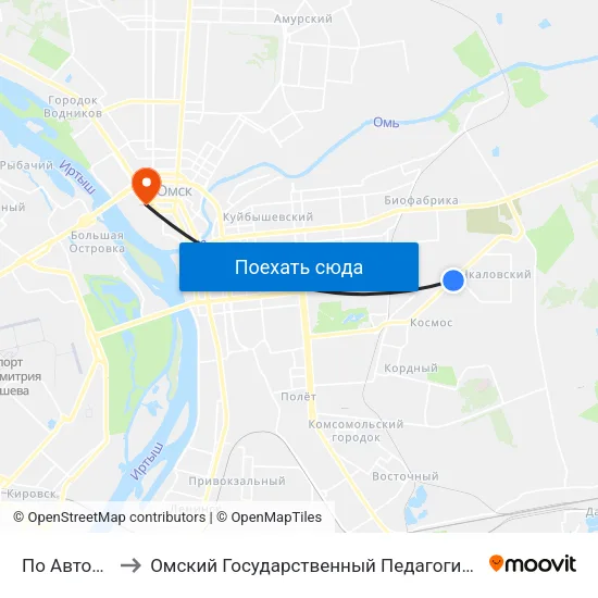 По Автоматика to Омский Государственный Педагогический Университет map