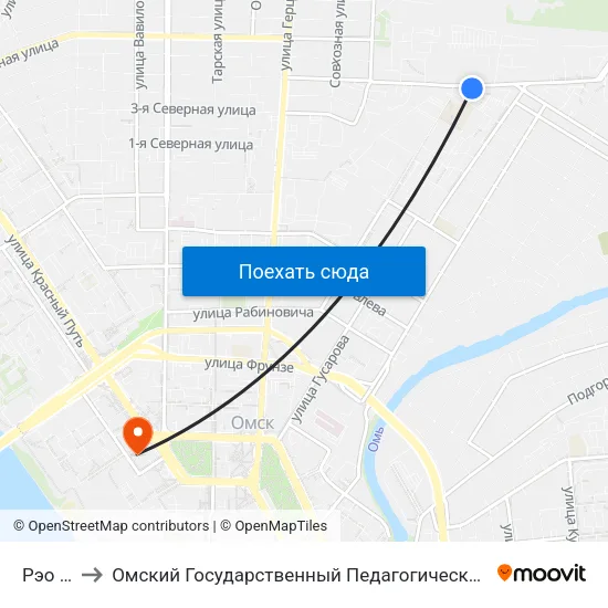 Рэо Гаи to Омский Государственный Педагогический Университет map