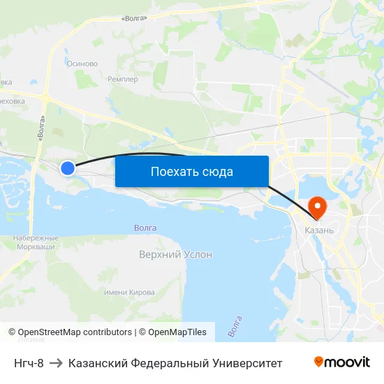 Нгч-8 to Казанский Федеральный Университет map