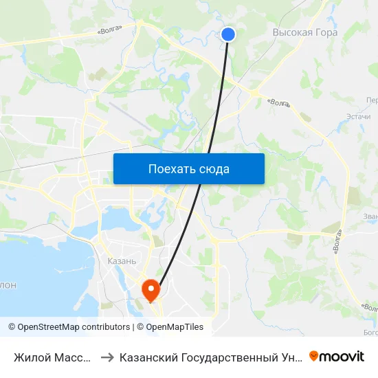 Жилой Массив Кульсеитово to Казанский Государственный Университет Культуры И Искусств map