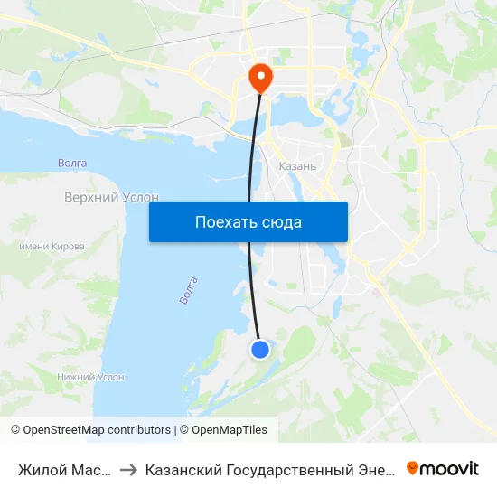 Жилой Массив Отары to Казанский Государственный Энергетический Университет map