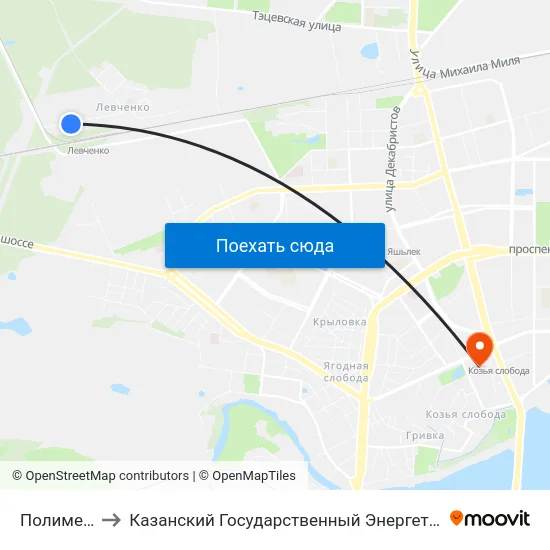 Полимерфото to Казанский Государственный Энергетический Университет map