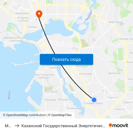 Мкдц to Казанский Государственный Энергетический Университет map