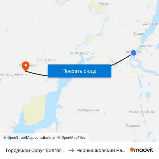 Городской Округ Волгоград to Чернышковский Район map