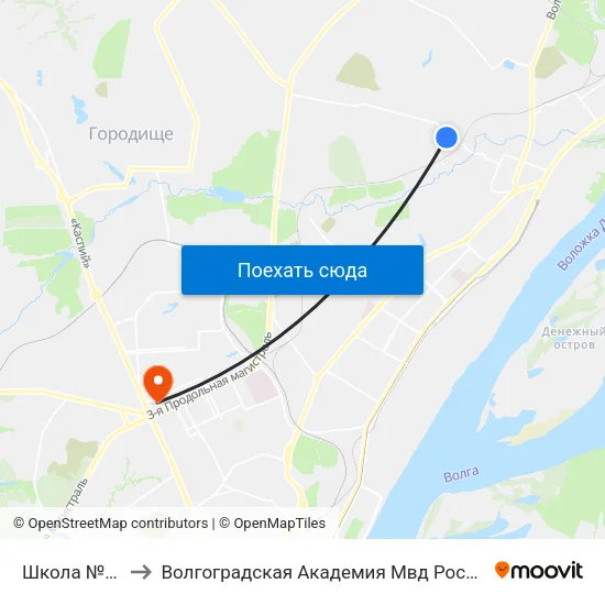 Школа №26 to Волгоградская Академия Мвд России map