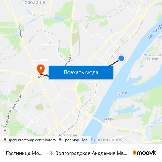 Гостиница Монолит to Волгоградская Академия Мвд России map
