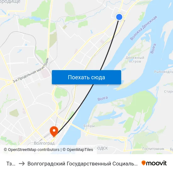 Тзр (А) to Волгоградский Государственный Социально-Педагогический Университет map