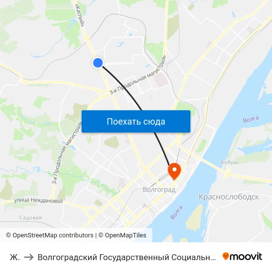 Жби to Волгоградский Государственный Социально-Педагогический Университет map
