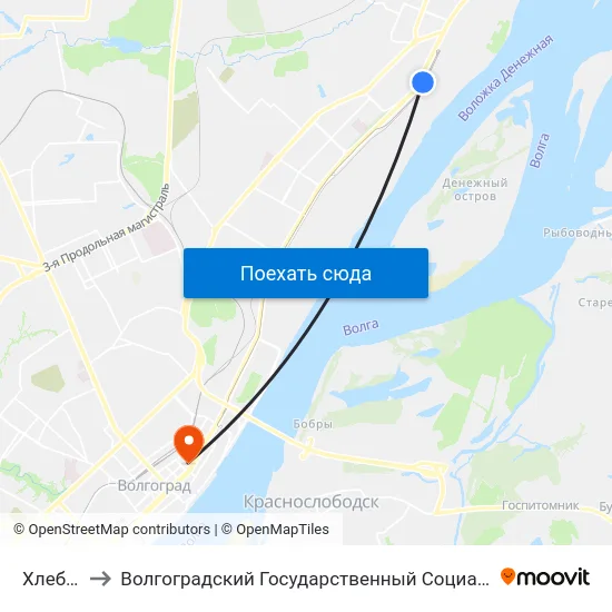 Хлебозавод to Волгоградский Государственный Социально-Педагогический Университет map