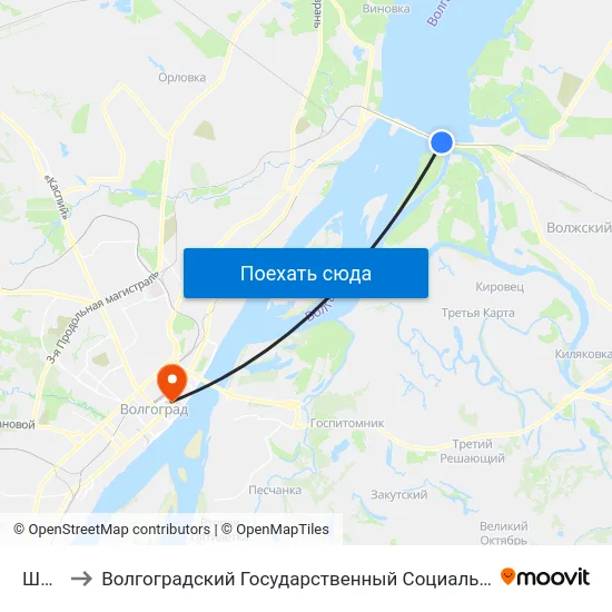 Шлюзы to Волгоградский Государственный Социально-Педагогический Университет map