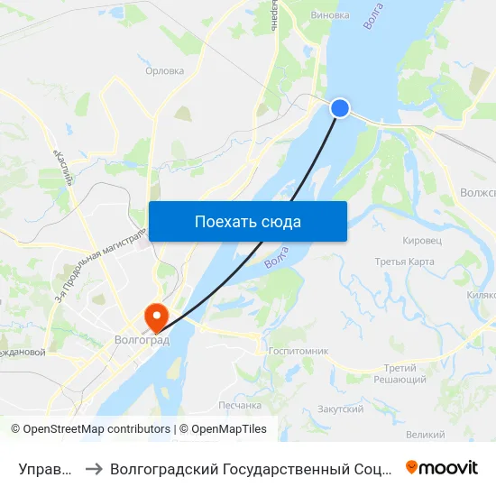 Управление Гэс to Волгоградский Государственный Социально-Педагогический Университет map