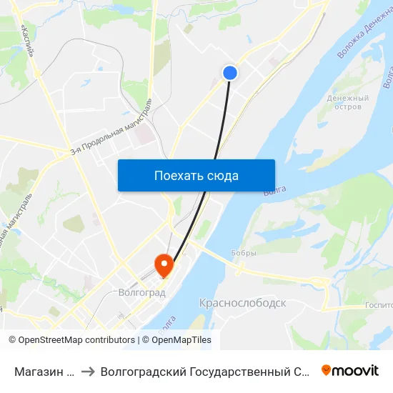 Магазин Медтехника to Волгоградский Государственный Социально-Педагогический Университет map