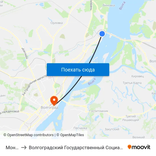 Монумент to Волгоградский Государственный Социально-Педагогический Университет map
