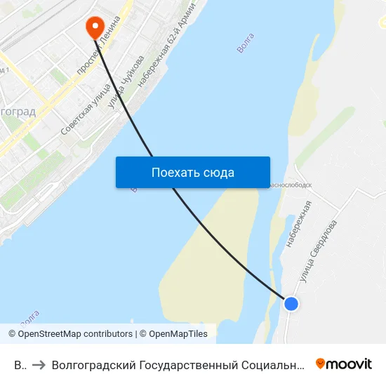 Вир to Волгоградский Государственный Социально-Педагогический Университет map