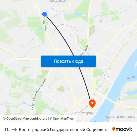 Пмк to Волгоградский Государственный Социально-Педагогический Университет map