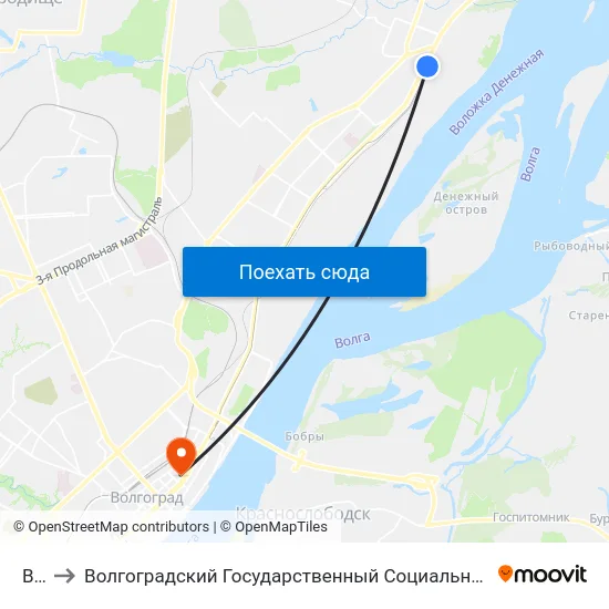 Вгтз to Волгоградский Государственный Социально-Педагогический Университет map