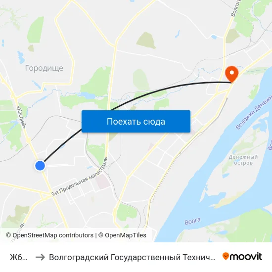 Жби (А) to Волгоградский Государственный Технический Университет map