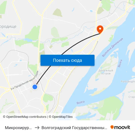Микрохирургия Глаза (Б) to Волгоградский Государственный Технический Университет map