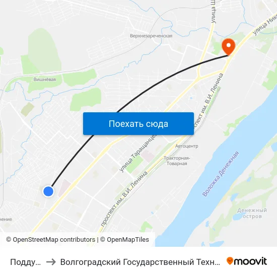 Поддубного to Волгоградский Государственный Технический Университет map