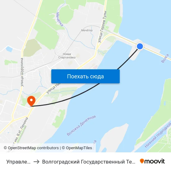 Управление Гэс to Волгоградский Государственный Технический Университет map