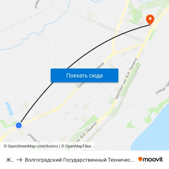 Жко to Волгоградский Государственный Технический Университет map