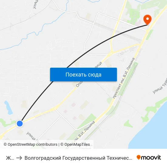 Жко to Волгоградский Государственный Технический Университет map
