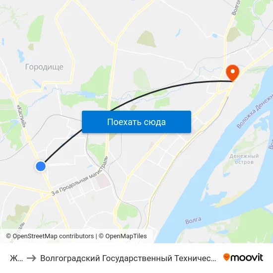 Жби to Волгоградский Государственный Технический Университет map