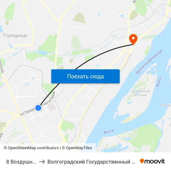 8 Воздушной Армии to Волгоградский Государственный Технический Университет map