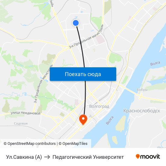 Ул.Савкина (А) to Педагогический Университет map