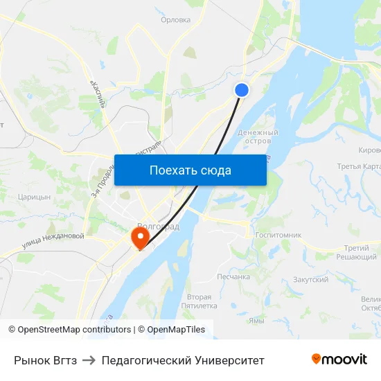 Рынок Вгтз to Педагогический Университет map