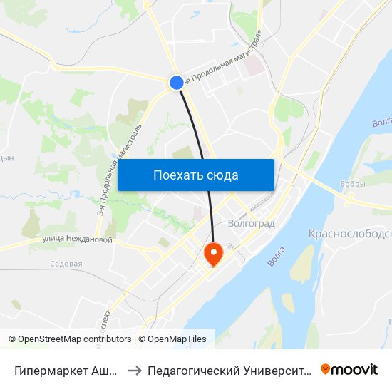 Гипермаркет Ашан to Педагогический Университет map