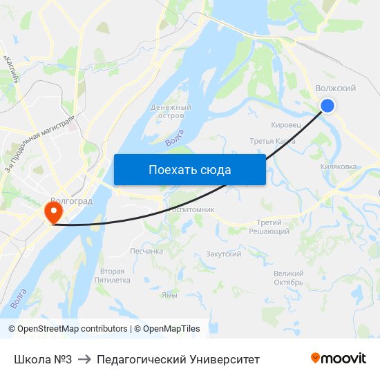 Школа №3 to Педагогический Университет map