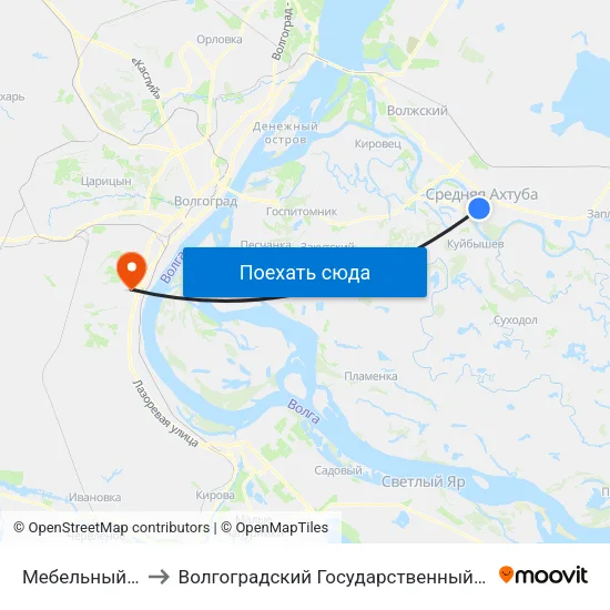 Мебельный Магазин to Волгоградский Государственный Университет "" Волгу"" map
