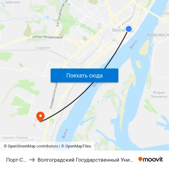 Порт-Саида to Волгоградский Государственный Университет "" Волгу"" map