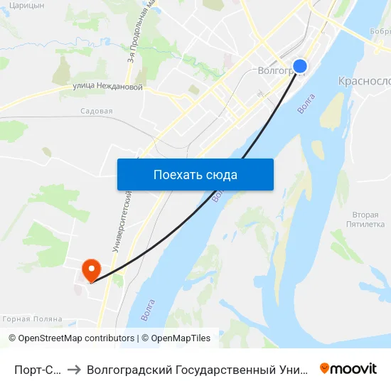Порт-Саида to Волгоградский Государственный Университет "" Волгу"" map