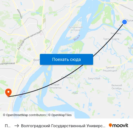 Парк to Волгоградский Государственный Университет "" Волгу"" map