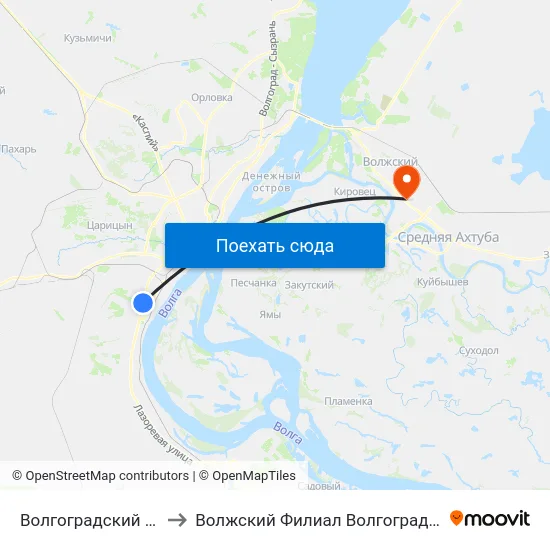 Волгоградский Колледж Нефти И Газа to Волжский Филиал Волгоградского Государственного Университета map